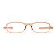 thumbnail image 3 of Adjustable Lens Angle Plastic Rectangular Reading Glasses Peach +1.00, 3 of 4