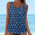 thumbnail image 2 of Gibobby Two Piece Tankini Bathing Suits for Women One Shoulder Swim Top with Bottom Swimsuits(Navy,3XL), 2 of 7