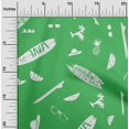 thumbnail image 2 of oneOone Polyester Spandex Green Fabric Beach Fabric For Sewing Printed Craft Fabric By The Yard 56 Inch Wide, 2 of 4