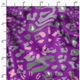 thumbnail image 2 of Soimoi Purple Heavy Canvas Fabric Leopard Animal Skin Print Fabric by Yard 58 Inch Wide, 2 of 6