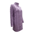 thumbnail image 4 of EGNMCR Chandail à Col Roulé pour Femmes, Chandails pour Femmes Femmes Bouton Manches Longues Tricot Chandail Molletonné Chandail Hauts Blouse Chemise Unie Chandail à Col Roulé Femmes Chandail, 4 of 6