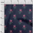thumbnail image 1 of oneOone Georgette Viscose Fabric Leaves & Floral Block Print Fabric By Yard 42 Inch Wide, 1 of 5