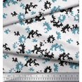 thumbnail image 3 of Soimoi Blue Rayon Fabric Camouflage Texture Print Sewing Fabric Yard 56 Inch Wide, 3 of 3