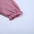 thumbnail image 5 of B91xZ Hauts à Manches Courtes pour Femmes Coupe Décontractée Tee-Shirt Col Rond, Rose 5TG, 5 of 5