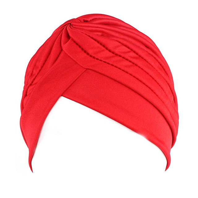 Chapeau Plissé Pré-Noué pour Femmes Bonnet Tricoté Turban de Soleil
