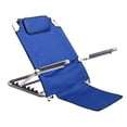 thumbnail image 3 of Back Rest Folding Comfort Chair Portable with Head Cushion Floor Beach Chair, 3 of 8