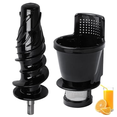 Juicer Replacement Parts, Including 4.7" Juice Strainer and 6.8" Auger for Slow Masticating Juicers, Food-Safe Juicer Accessories, Compatible with Omega 8006, 8005, 8004, 8003, NC800, NC900