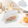 thumbnail image 1 of Usloyux Triangular Cake Boxes 100pcs, Disposable Food Containers With Lids, Thickened PET Plastic Sandwich Packaging Boxes For Bakery Pastry Dessert Display, Secure Storage For Cakes Bread Muffins, 1 of 9
