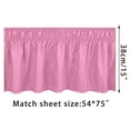 thumbnail image 3 of PVCS Bed Skirt Wrap Around Elastic Ruffles Resistant with Adjustable Elastic Belt for Home, 3 of 3