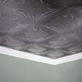 thumbnail image 5 of Fasade Art Deco Decorative Vinyl Ceiling Panel 2ft x 4ft 5 Pack Galvanized Steel Finish, 5 of 5