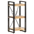 thumbnail image 5 of vidaXL 3-Tier Bookcase 40x30x80 cm Solid Mango Wood, 5 of 5