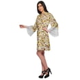 thumbnail image 2 of Moomaya Printed Short Robes For Women Cotton Robes For Women With Lace Trim, 2 of 6