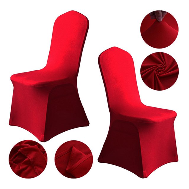 Housse de Chaise Tout Inclus en Polyester Spandex Élastique pour Mariages Banquets et Fêtes
