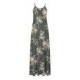 thumbnail image 4 of Pompotops Robes d'Été pour Femmes Décontractées Boho Imprimées à Bretelles Anneau Plage Longue Robe Maxi avec Poches, 4 of 5