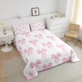 thumbnail image 4 of Erosebridal Princess Bow Comforter Sets Full Size, Romantic Heart Comforters & Duvets, Cartoon Princess Decor, Reversible, 4 of 7