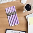 thumbnail image 4 of TopLLC Home Office Furniture Straight Liquid Ballpoint Pen Macaroon Color Sign Pen 0.5mm High Capacity Black Water Pen Student Exam Fast Drying Pen Plastic Boxed Sign Pens, 4 of 6