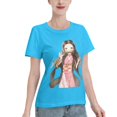 thumbnail image 2 of Women's Basic Short Sleeve T-Shirt Demon Slayer Blade Nidouzi, 2 of 6