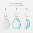 thumbnail image 4 of Frida Baby - DermaFrida the Flakefixer - 3-Step Cradle Cap System, Baby Sponge, Brush, Comb & Storage Stand, 4 of 9