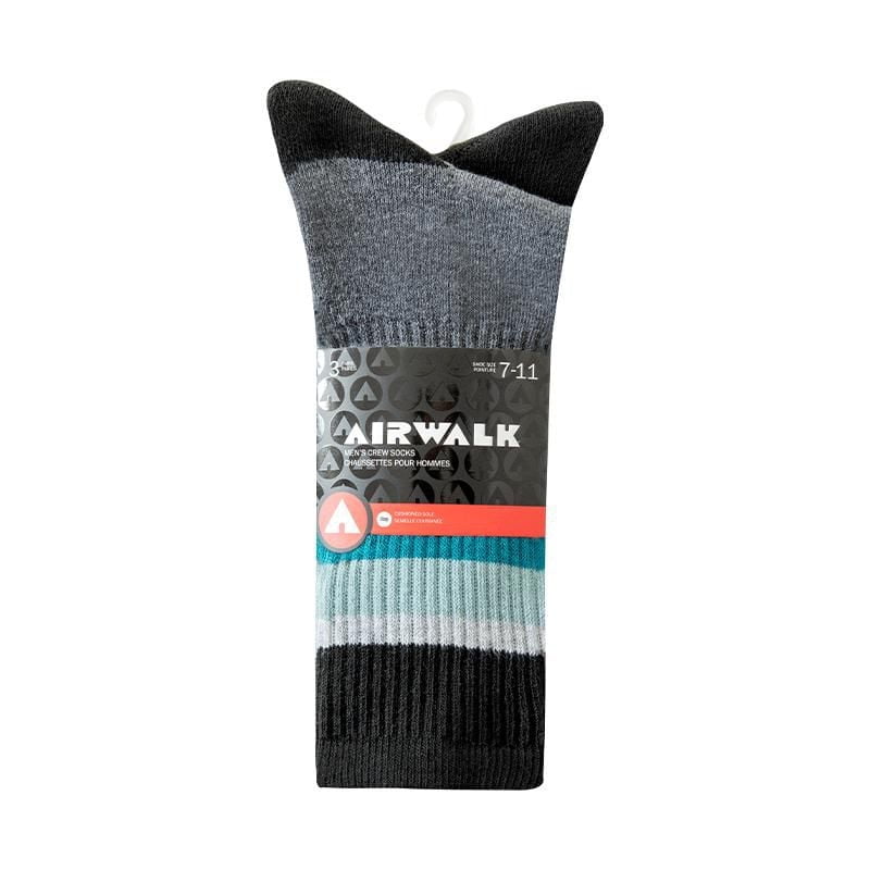 Airwalk Mens 3pk Crew Socks