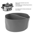 thumbnail image 4 of 6 Quart Silicone Slow Cooker Liner, Reusable Leakproof Slow Cooker Crock Pot Divider Insert For Home Kitchen, 4 of 8