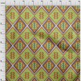 thumbnail image 4 of oneOone Rayon Orange Fabric Tribal Craft Projects Decor Fabric Printed By The Yard 56 Inch Wide, 4 of 4