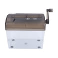 thumbnail image 1 of Anggrek Portable Manual Paper Shredder, Strip Cut Shredder, Compact Structure, with Hand Crank, Transparent, 1 Count, 1 of 8