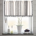 thumbnail image 1 of Valance Curtains for Kitchen - Window Light Blocking Short Rod Pocket Curtain Panels for Small Window Bathroom Basement, 1 of 1