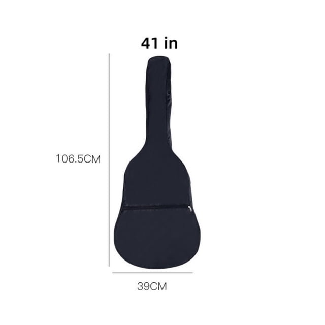 MYG Waterproof Full Size Acoustic Guitar Bag Padded Backpack Carry Case 41in 40in