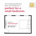 thumbnail image 3 of Frigidaire FHWW085WE1 Window Air Conditioner, 8,000 BTU, White, 3 of 4