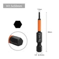 thumbnail image 1 of 1Pc Hexagon Screwdriver Bit Quick Change Impact Driver Power Drill Length 50Mm, 1 of 9