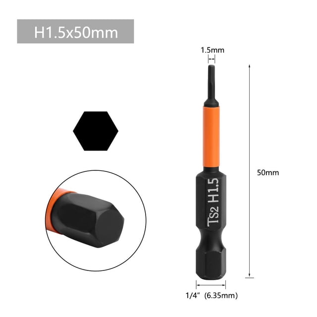1Pc Hexagon Screwdriver Bit Quick Change Impact Driver Power Drill Length 50Mm