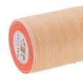 thumbnail image 3 of veasfak 55 Meters 0.8mm Dia Waxed Polyester Braided Thread for Hand Sewing Leather - Beige, 3 of 6