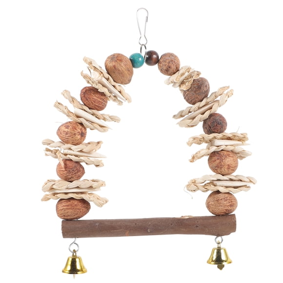 Cuttlebone Teething Toy Parrot Nibbling Toy Parrot Swing Toy Cage Bird Playing Toy