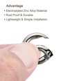 thumbnail image 4 of Unique Bargains Silver Tone Zinc Alloy Round Spring Gate O Ring Snap Clip Buckle (10 Pack), 4 of 5