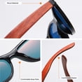 thumbnail image 4 of letairis Women Polarized Retro Mirror Lens Sun Glasses Colorful Lens Options Fashionable Protection Unisex red 1Set, 4 of 6