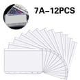 thumbnail image 1 of A7 Binder Pockets Plastic Binder Zip Document Holders Waterproof for Office School, 1 of 4