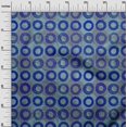 thumbnail image 3 of oneOone Viscose Chiffon Medium Blue Fabric Circle Sewing Craft Projects Fabric Prints By Yard 42 Inch Wide, 3 of 4