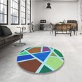 thumbnail image 4 of Ahgly Company Tapis Rectangulaire Lavable en Machine Intérieur Transitionnel Violet, 3 Pieds x 5 Pieds, 4 of 7