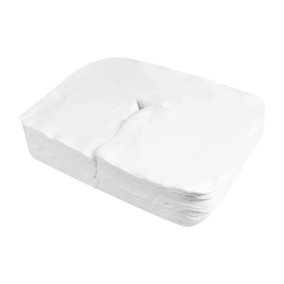 200Pcs Disposable Face Cradle Covers, Non Sticking Flat Face Rest Cover, Massage