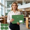 thumbnail image 3 of Birdeem Clear Plastic Document Folder 20 Pack, A4 File Folders with Snap Button and Label Pocket, Waterproof Transparent Envelopes for Office, School, and Home Filing Organization, 3 of 9