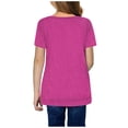 thumbnail image 4 of TZEWGL Cute Shirt For Infnat Knot Tunic Button Short Sleeve Round Neck Top For Girls Boys size 6-7T, 4 of 6