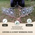 thumbnail image 2 of Yard Tuff 60” Steel Tow Behind Acreage Rake Lawn Sweeper with Pin Style Hitch, 2 of 5