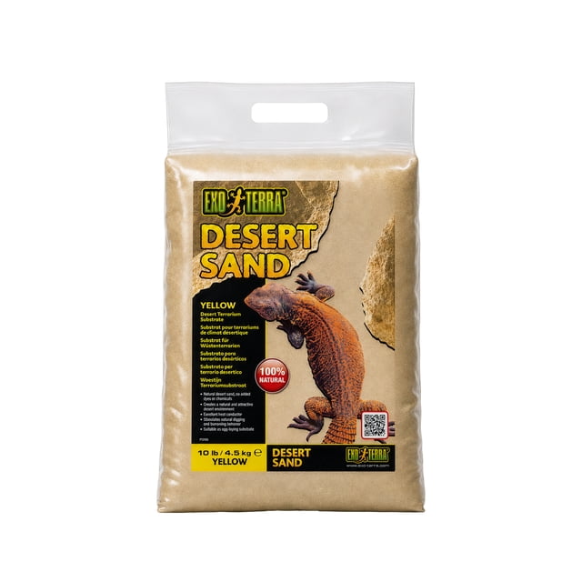 Exo Terra Sable Désertique pour Terrarium, Jaune, 10 lb (4.5 kg)