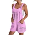 thumbnail image 1 of Penkiiy Combinaison Décontractée Sans Manches pour Femme, Rose, G, 1 of 6