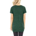 thumbnail image 4 of Pompotops T-shirt à Manches Courtes Col en V Uni pour Femmes Blouse Ample, 4 of 6