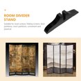 thumbnail image 2 of USHOBE 2Pcs Partition Support Wooden Room Divider Support Feet Black Creative Design, 2 of 7