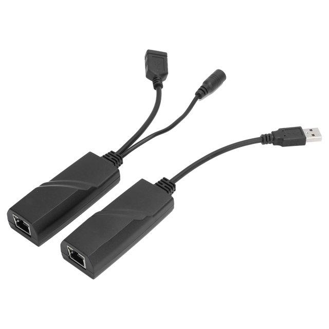 FLAMEEN Câble d'Extension de Réseau, Câble d'Extension Adaptateur USB2.0 vers RJ45 pour Claviers pour Caméras Web pour Imprimantes