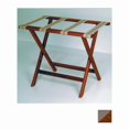 thumbnail image 1 of Wooden Mallet LR-MHTAN Deluxe Straight Leg Luggage Rack in Mahogany with Tan, 1 of 2