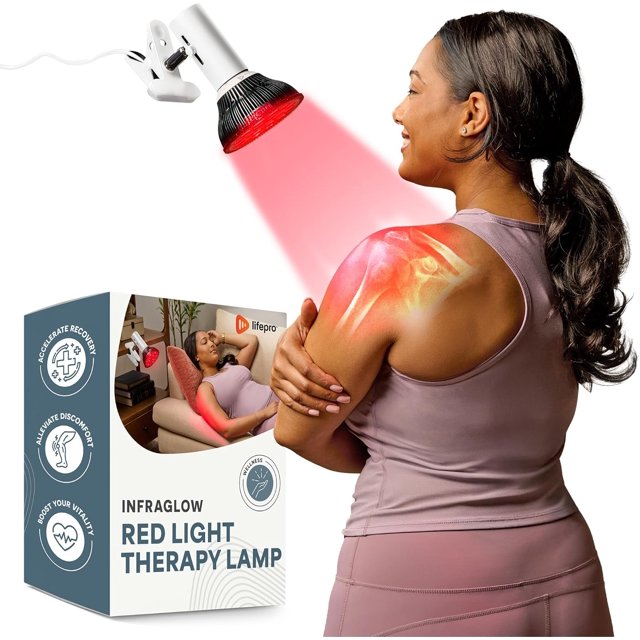LifePro InfraGlow Red Light Therapy Lamp for Skin Health, Muscle