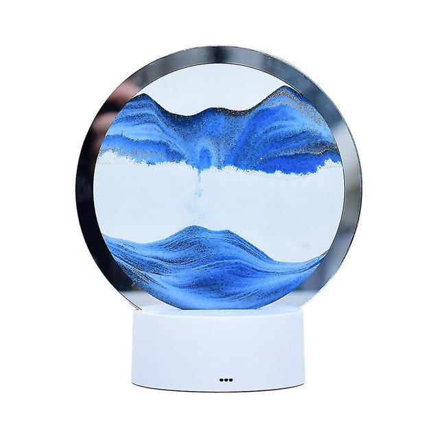 Table Lamp Led Lamp Colorful 3 Rgb Lights Home Office Desk Lamp Decor Blue